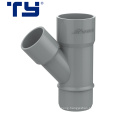 Factory High Quality 45 Degree PVC Y Tee Branch Pipe Fitting Lateral Tee